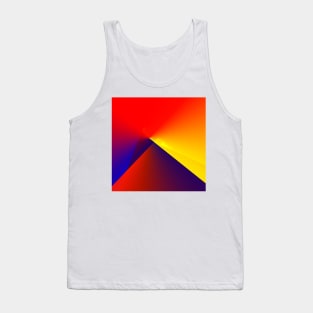 red yellow blue abstract texture Tank Top